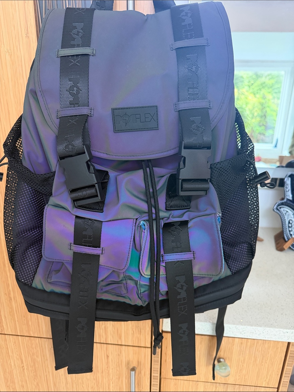 POPFLEX Iridescent Purple Multi-Tone Backpack